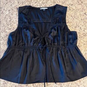 Tie front American eagle top